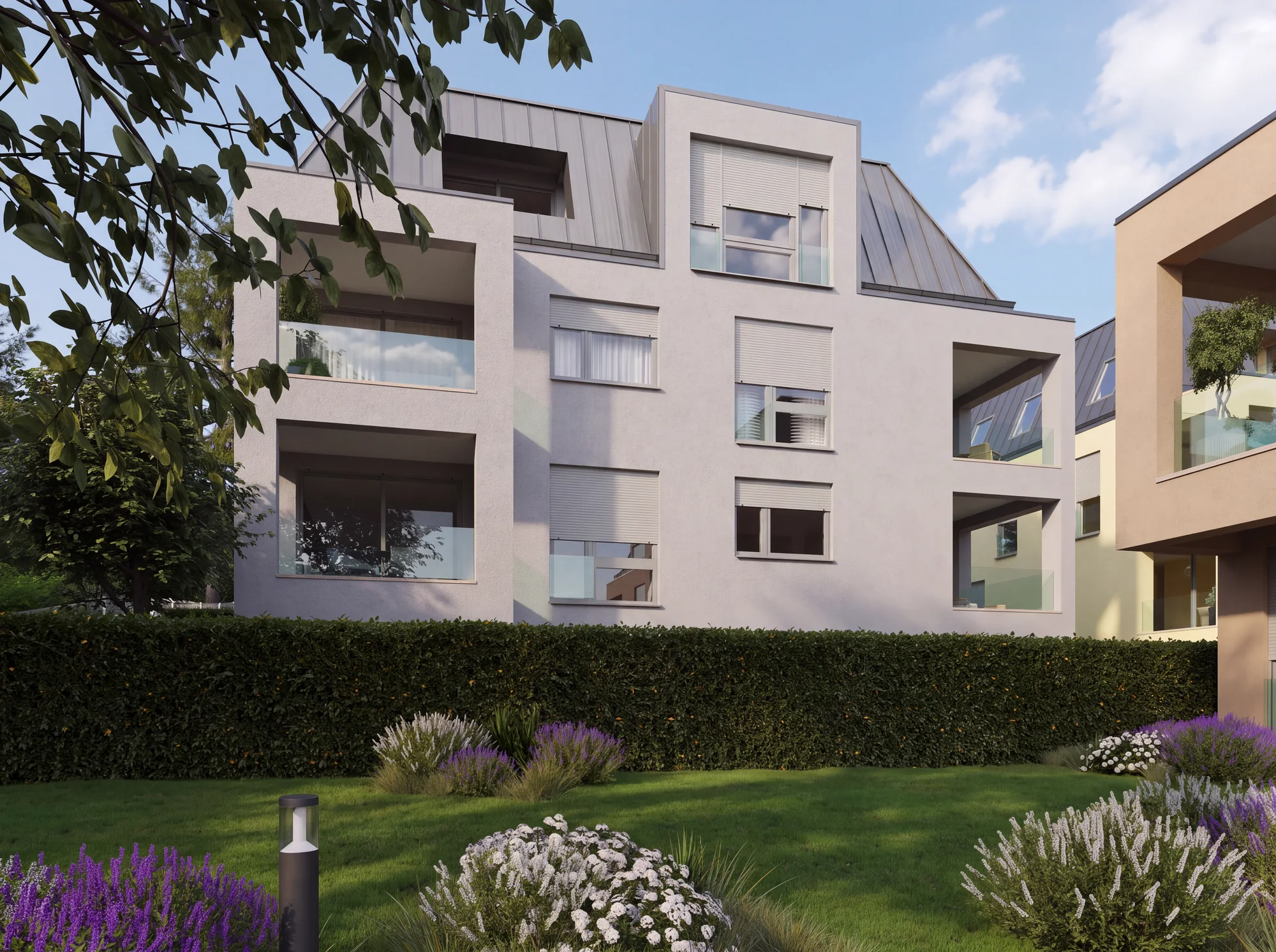 Architekturvisualisierung des Neubauprojekts, Ansicht 5